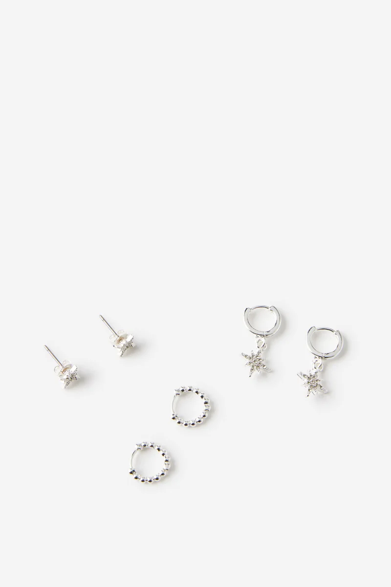 روبي 3Pk Small Earring